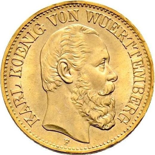 Avers 10 Mark 1874 F "Würtenberg" - Goldmünze Wert - Deutschland, Deutsches Kaiserreich