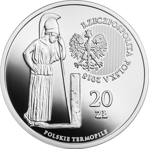 Obverse 20 Zlotych 2018 "Battle of Hodow" - Silver Coin Value - Poland, III Republic after denomination