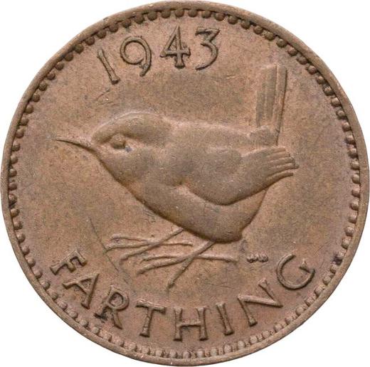 Reverse Farthing 1943 HP -  Coin Value - United Kingdom, George VI