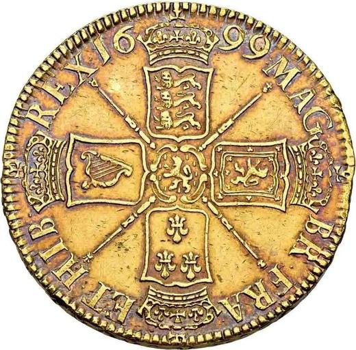 Reverse Five guineas 1699 "First laureated bust" - Gold Coin Value - United Kingdom, William III