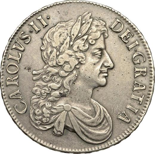 Obverse Crown 1672 "Third laureate bust" - Silver Coin Value - United Kingdom, Charles II