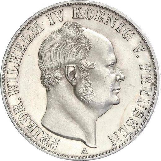 Obverse Thaler 1854 A "Mining" - Silver Coin Value - Prussia, Frederick William IV