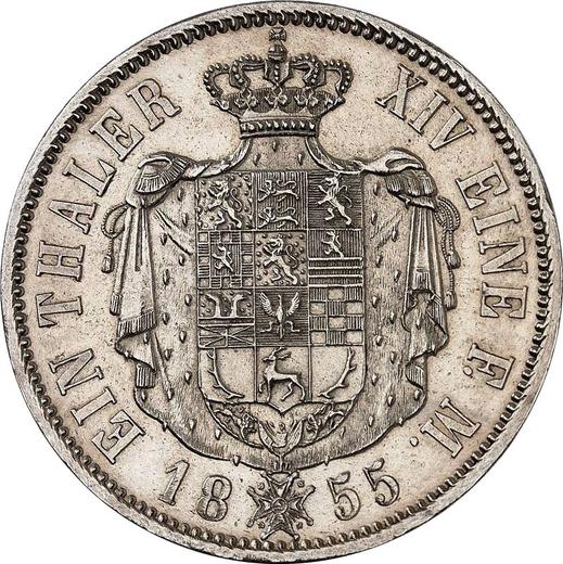 Reverso Tálero 1855 B - valor de la moneda de plata - Brunswick-Wolfenbüttel, Guillermo