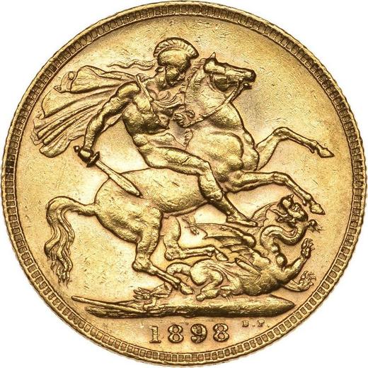 Revers Sovereign 1898 TB - Goldmünze Wert - Großbritannien, Victoria