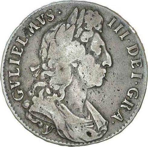 Obverse Halfcrown 1696 y "Large Shields" - Silver Coin Value - United Kingdom, William III