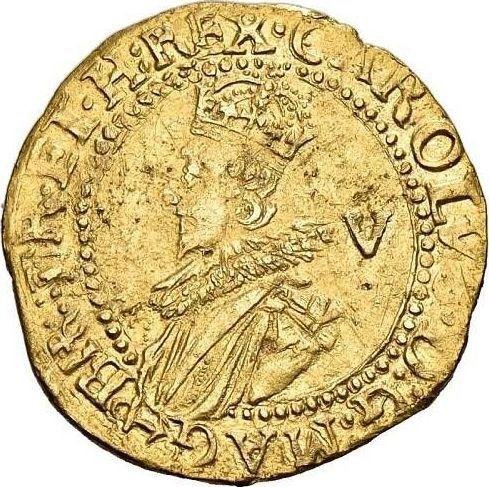 Obverse Crown no date (1625-1642) "Second bust" Anchor under the portrait - Gold Coin Value - United Kingdom, Charles I