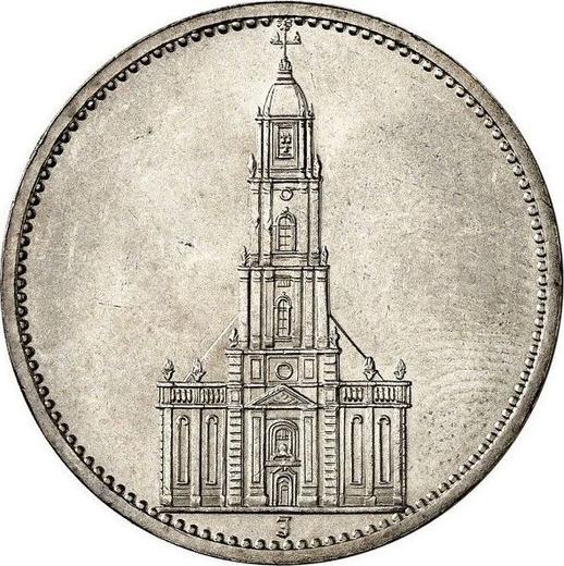 Obverse 5 Reichsmark 1935 J "Garrison Church (undated)" - Silver Coin Value - Germany, Third Reich