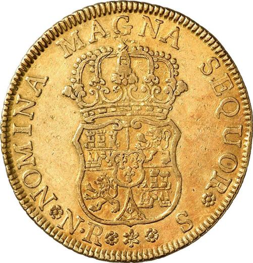 Reverse 4 Escudos 1757 NR S - Gold Coin Value - Colombia, Ferdinand VI