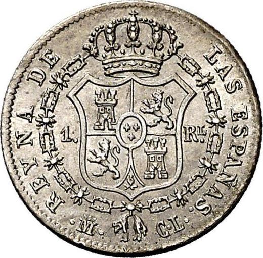 Reverse 1 Real 1848 M CL - Silver Coin Value - Spain, Isabella II