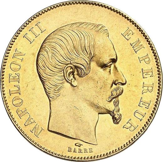 Obverse 50 Francs 1856 A "Type 1855-1860" - Gold Coin Value - France, Napoleon III