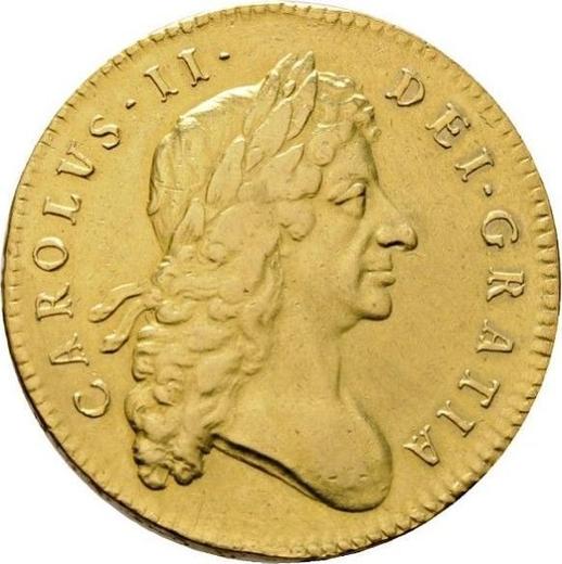 Obverse Five guineas 1683 "Second laureate bust" - Gold Coin Value - United Kingdom, Charles II