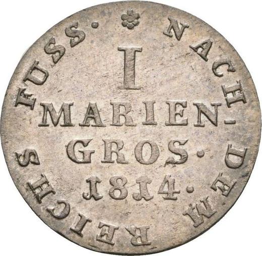 Revers Mariengroschen 1814 C - Silbermünze Wert - Hannover, Georg III