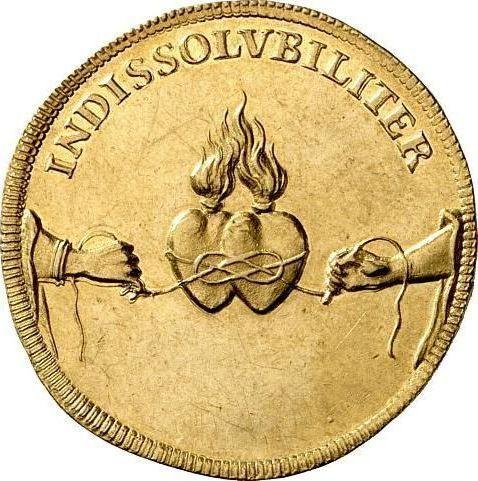 Anverso 3 ducados 1719 IGS "Boda" - valor de la moneda de oro - Polonia, Augusto II