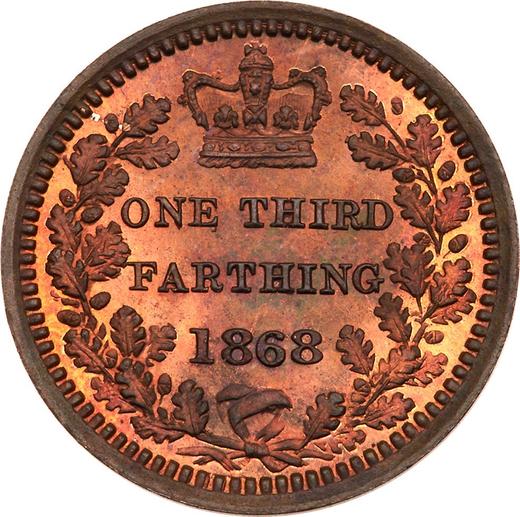 Reverse Third Farthing 1868 -  Coin Value - United Kingdom, Victoria