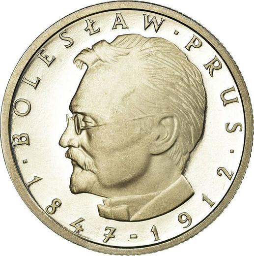 Reverse 10 Zlotych 1981 MW "100th anniversary of Boleslaw Prus`s death" - Coin Value - Poland, Peoples Republic