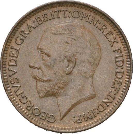 Obverse Farthing 1927 -  Coin Value - United Kingdom, George V
