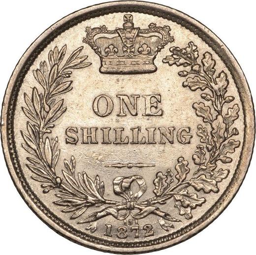 Reverse Shilling 1872 - Silver Coin Value - United Kingdom, Victoria