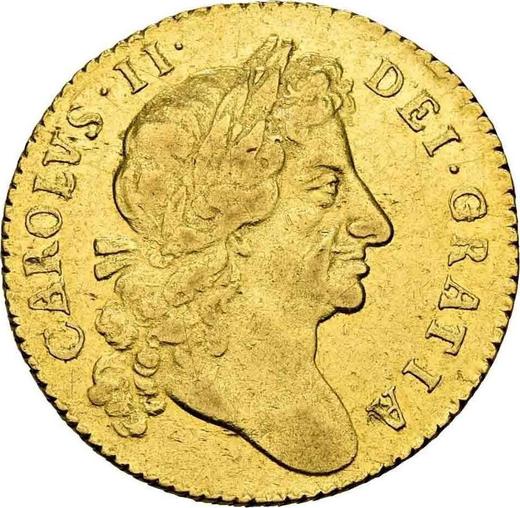 Obverse Guinea 1676 "Fourth laureate bust" - Gold Coin Value - United Kingdom, Charles II