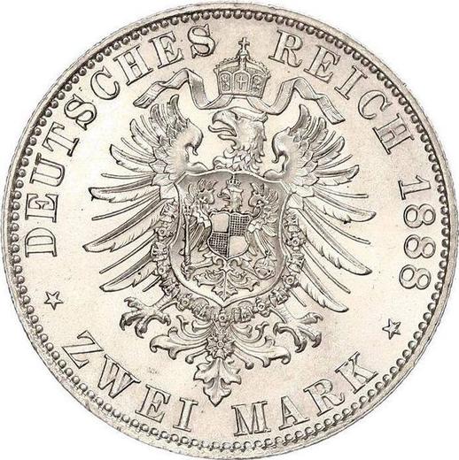 Reverse 2 Mark 1888 A "Prussia" - Silver Coin Value - Germany, German Empire