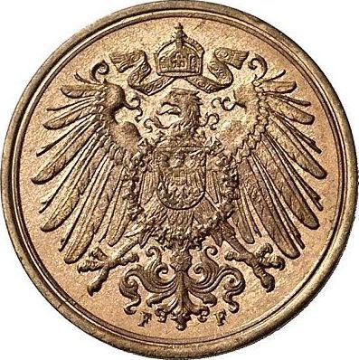 Reverse 1 Pfennig 1912 F "Type 1890-1916" - Coin Value - Germany, German Empire