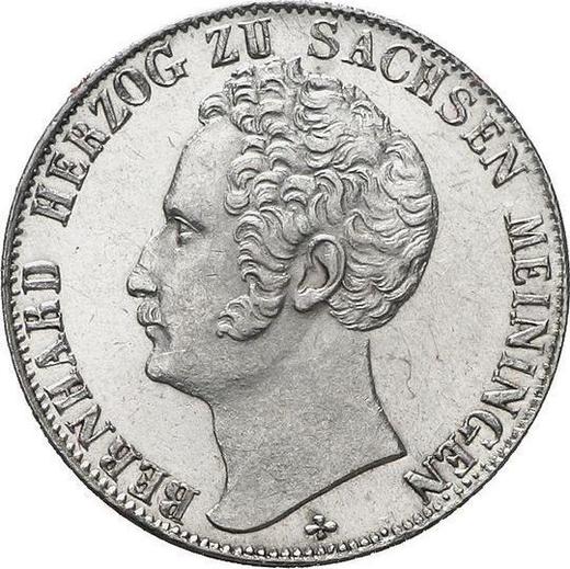 Obverse 1/2 Gulden 1839 - Silver Coin Value - Saxe-Meiningen, Bernhard II