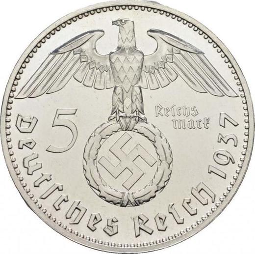 Revers 5 Reichsmark 1937 D "Typ 1936-1939" - Silbermünze Wert - Deutschland, Drittes Reich