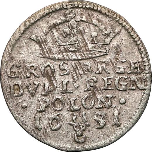 Revers 2 Gröscher 1651 "Typ 1650-1654" - Silbermünze Wert - Polen, Johann II Kasimir