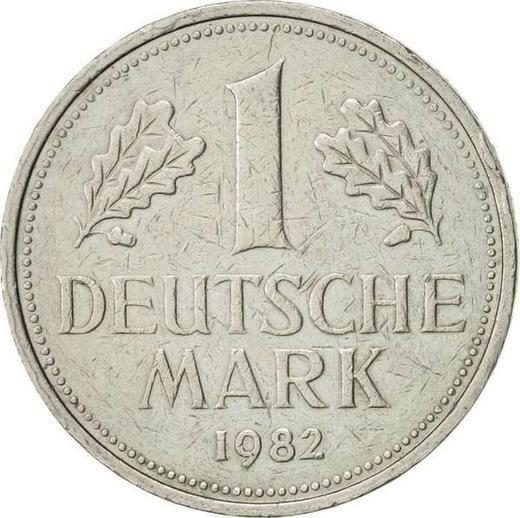 Obverse 1 Mark 1982 J - Coin Value - Germany, FRG