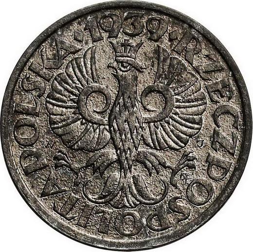 Avers Probe 1 Groschen 1939 WJ Zink - Münze Wert - Polen, Deutsche Besetzung
