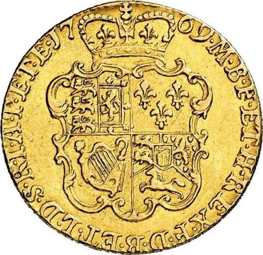 Реверс монеты - 1 гинея 1769 года "Третий тип" - цена золотой монеты - Великобритания, Георг III