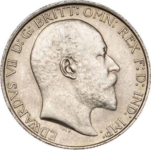Obverse Florin 1910 - Silver Coin Value - United Kingdom, Edward VII