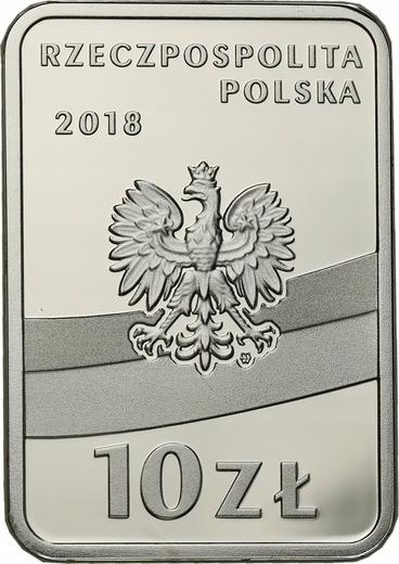 Obverse 10 Zlotych 2018 "Ignacy Jan Paderewski" - Silver Coin Value - Poland, III Republic after denomination