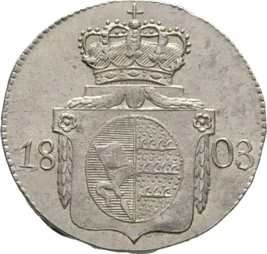 Revers 6 Kreuzer 1803 W - Silbermünze Wert - Württemberg, Friedrich I