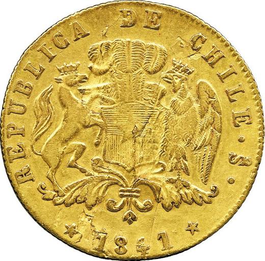 Obverse 4 Escudos 1841 So IJ - Gold Coin Value - Chile, Republic