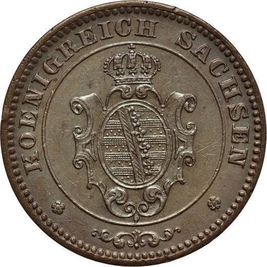 Obverse 1 Pfennig 1868 B -  Coin Value - Saxony-Albertine, John