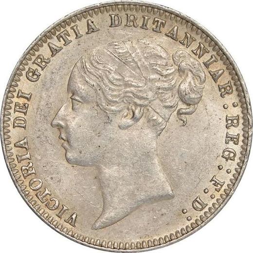 Obverse Sixpence 1878 Inscription "DRITANNIAR" - Silver Coin Value - United Kingdom, Victoria
