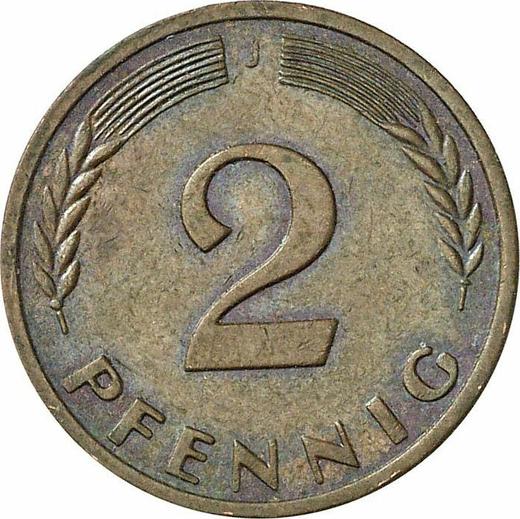 Avers 2 Pfennig 1968 J "Typ 1967-2001" - Münze Wert - Deutschland, BRD