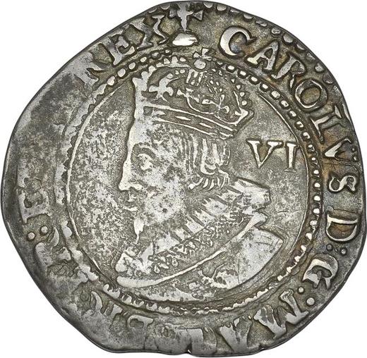 Obverse Sixpence 1626 "First draped bust" - Silver Coin Value - United Kingdom, Charles I