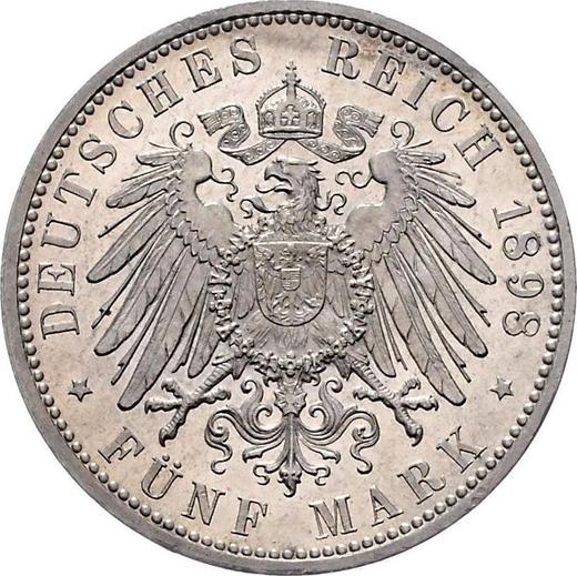 Reverse 5 Mark 1898 D "Bayern" - Silver Coin Value - Germany, German Empire