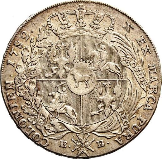 Reverse Thaler 1782 EB - Silver Coin Value - Poland, Stanislaus II Augustus