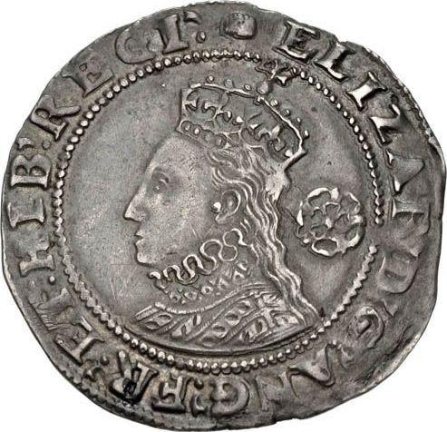 Obverse Sixpence 1593 "Sixth issue" - Silver Coin Value - United Kingdom, Elizabeth I