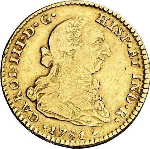 Obverse 2 Escudos 1781 Mo FF - Gold Coin Value - Mexico, Charles III
