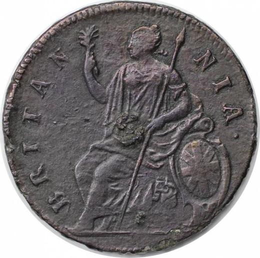 Reverse Halfpenny 1687 -  Coin Value - United Kingdom, James II