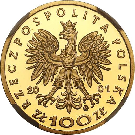 Obverse 100 Zlotych 2001 MW EO "Boleslaw III Krzywousty" - Gold Coin Value - Poland, III Republic after denomination