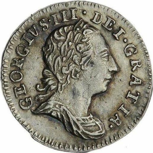 Anverso Penique 1772 - valor de la moneda de plata - Gran Bretaña, Jorge III