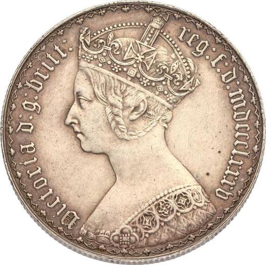 Obverse Florin 1885 "Gothic" - Silver Coin Value - United Kingdom, Victoria