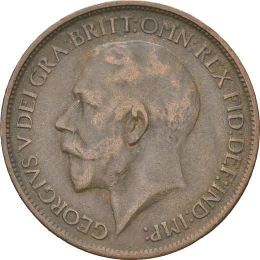 Obverse Halfpenny 1917 -  Coin Value - United Kingdom, George V