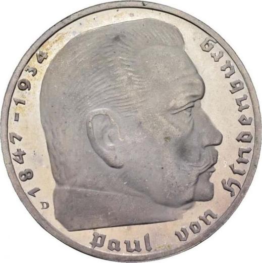Obverse 2 Reichsmark 1938 D "Type 1936-1939" - Silver Coin Value - Germany, Third Reich