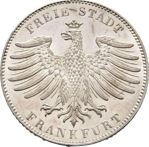 Obverse 1/2 Gulden 1838 - Silver Coin Value - Frankfurt am Main, Free City