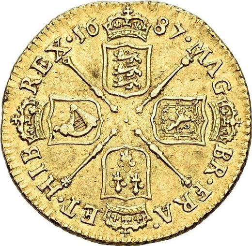 Reverse Guinea 1687 "Second laureate head" Elephant and castle - Gold Coin Value - United Kingdom, James II